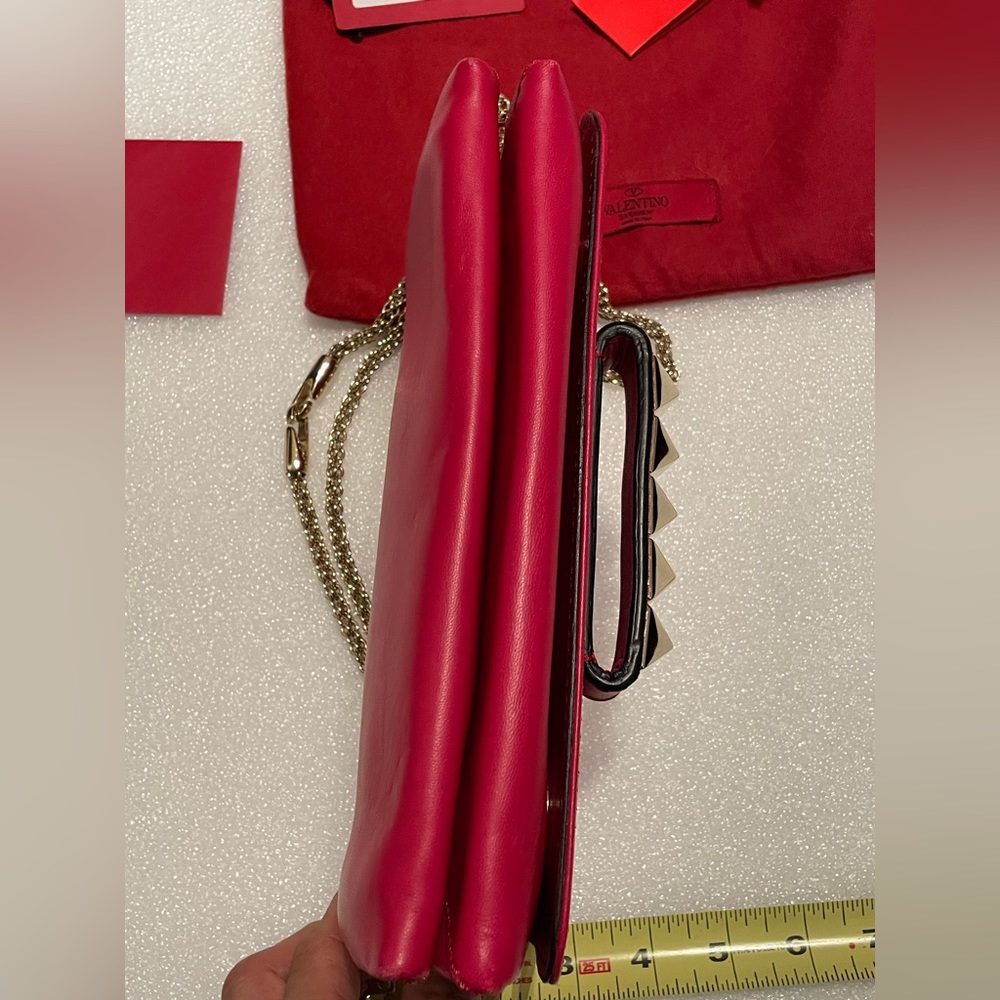 Valentino Garavani Va-Va-Voom RED Shoulder Bag / Clutch, NWT,100% AUTHENTIC! - Picture 6 of 14